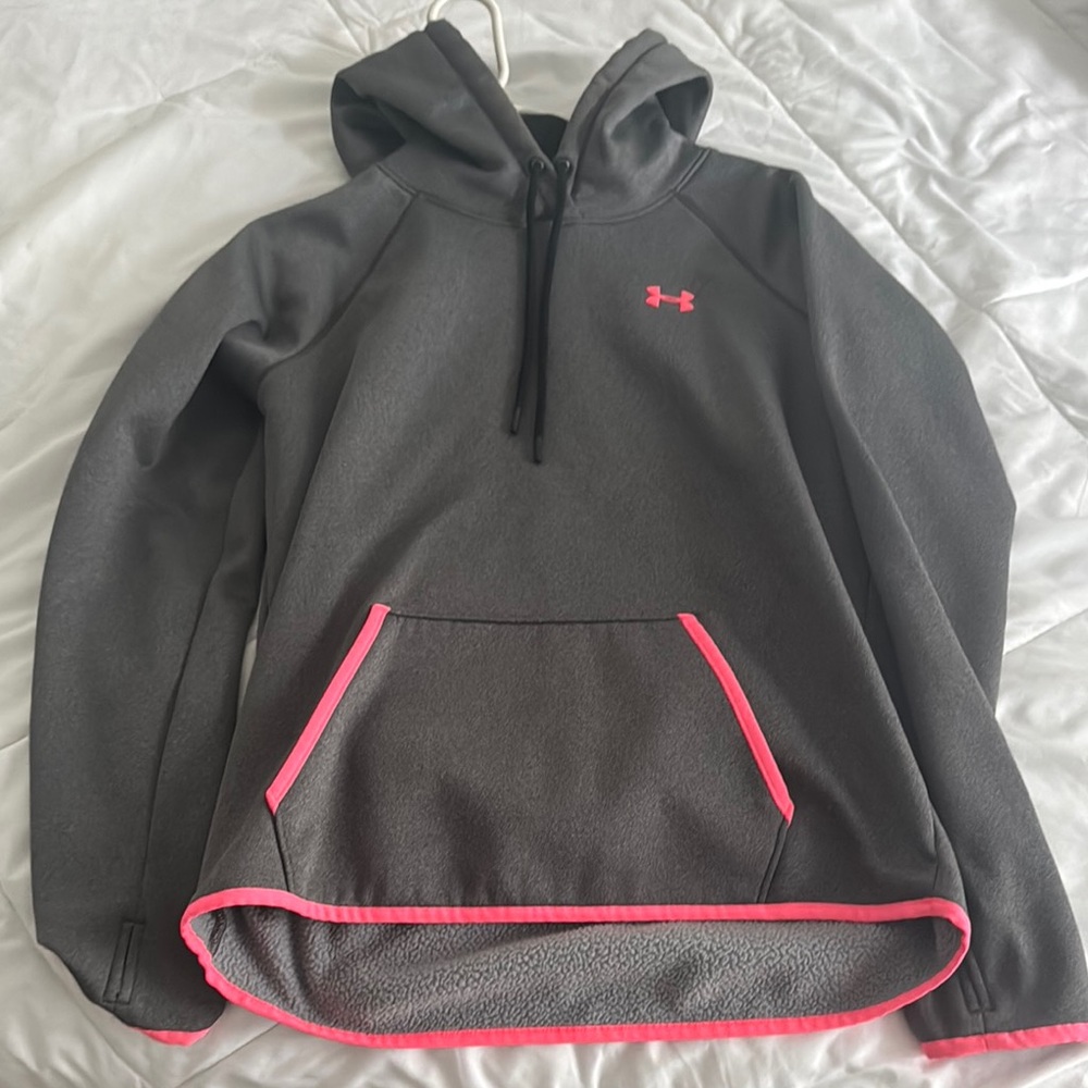 Under Armour Gray and Pink Hoodie